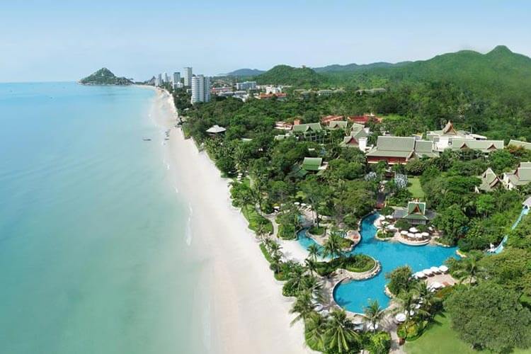 Hotel direct aan het strand Hyatt Regency Hua Hin Thailand